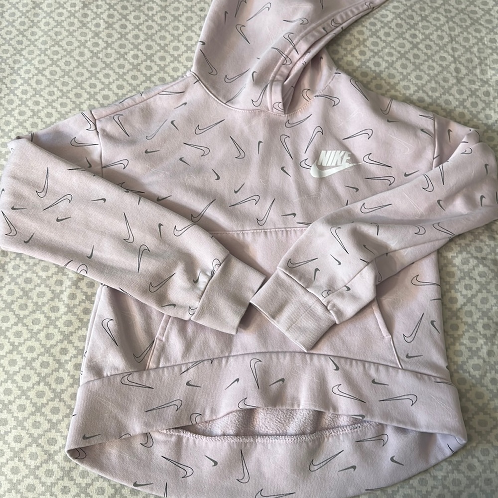 Nike Girl's NSW Fleece Print Hoodie